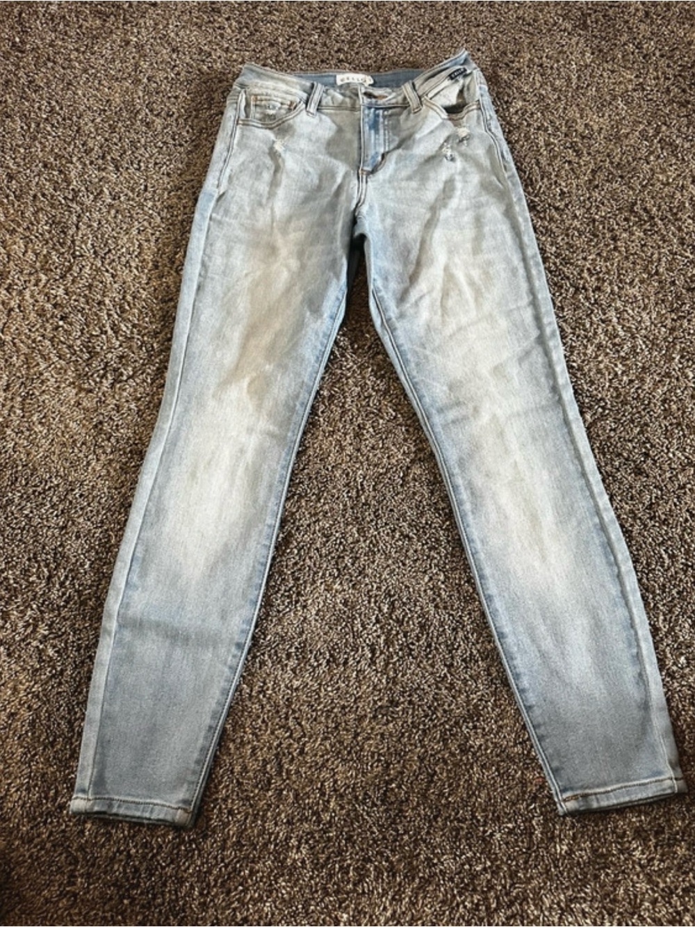 Cello Light Blue Skinny Jeans - Faded Stretch Denim